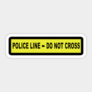 Police Line Tape Sticker